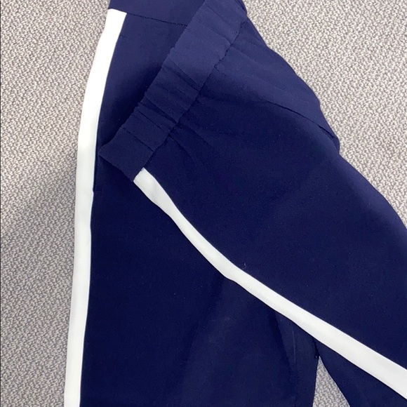 Babaton Aritzia Navy pants with white stripe - Picture 3 of 4